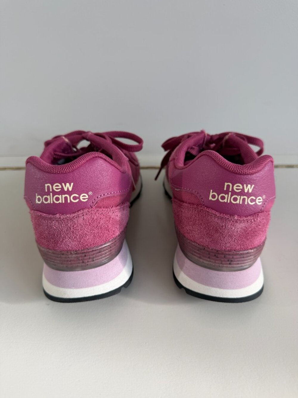 NWOT New Balance 515 Pink Rose Suede Retro Sneakers Women’s Size 8 - Picture 5 of 8